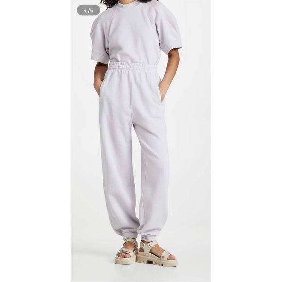 NEW Agolde Balloon Sweatpants Oatmeal Heather - Picture 2 of 15